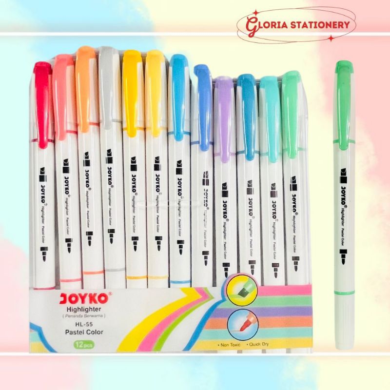 

JOYKO Highlighter dual tip HL 55/Highlighter pastel HL 55 JOYKO