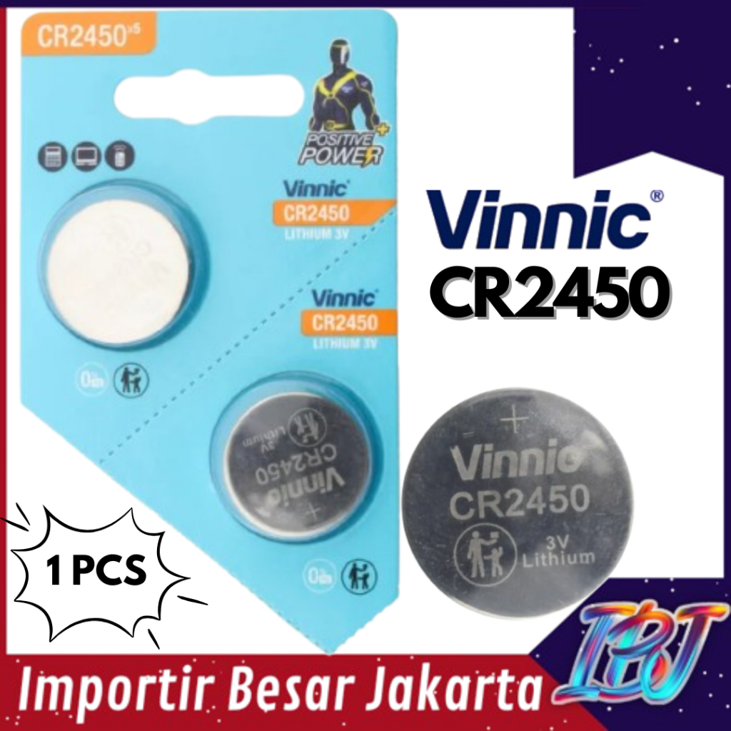 ORIGINAL Baterai Vinnic CR2450 Baterai Remot Mobil BMW Baterai Jam Tangan Vinnic Original Tahan Lama