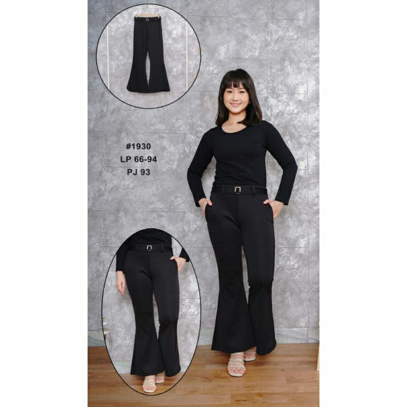 Ready celana cutbray scuba Kombi belt