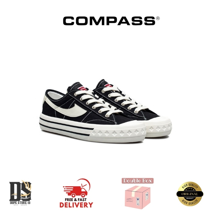 Compass Retrograde Low Black White