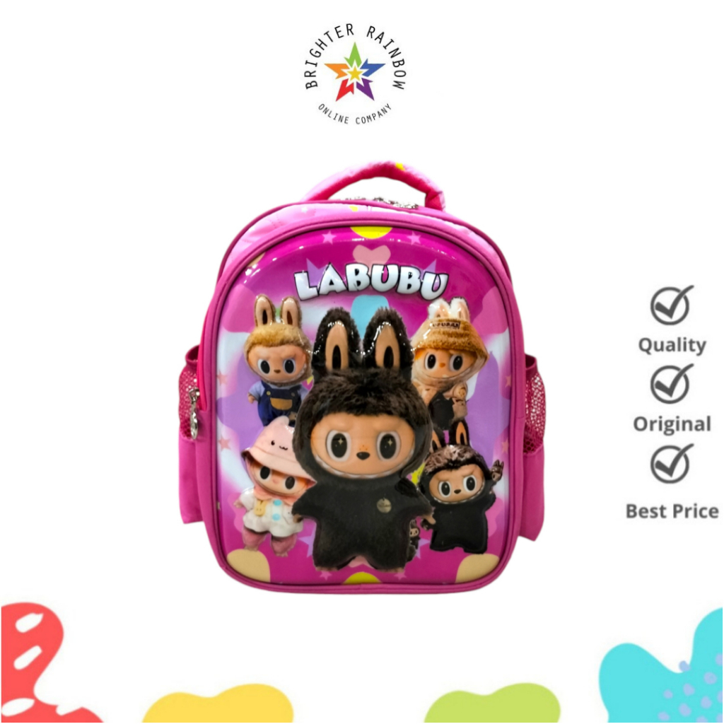 TAS REBONER - 31880 RANSEL ANAK TK PEREMPUAN KARAKTER LABUBU