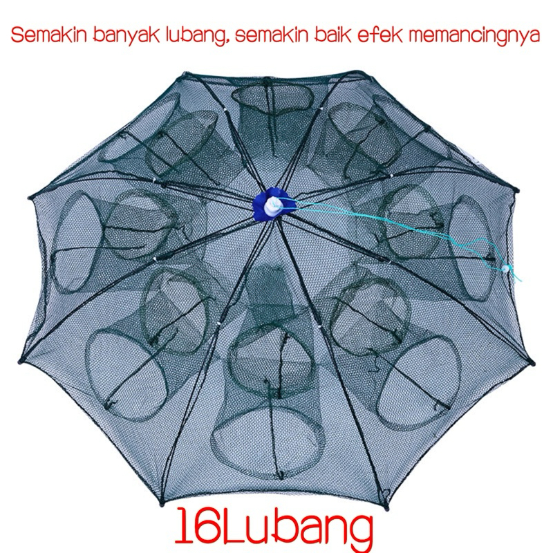 Bahan baku berkualitas tinggi Mesin memancing Alat pancing otomatis Jaring ikan lipatTempat payung P