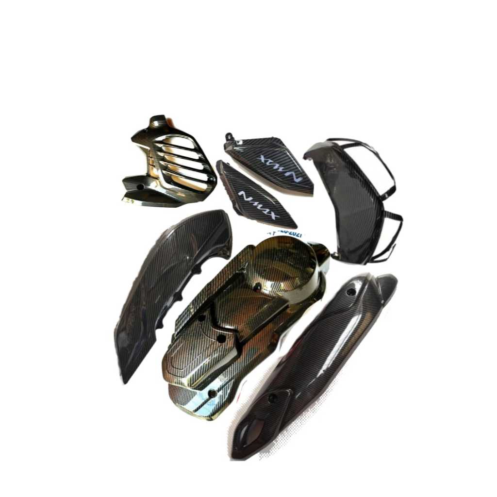 COVER FULL BODY BELAKANG NMAX NEW SET 6 CARBON ZORO / COVER BODY BELAKANG NMAX NEW / COVER CVT MESIN