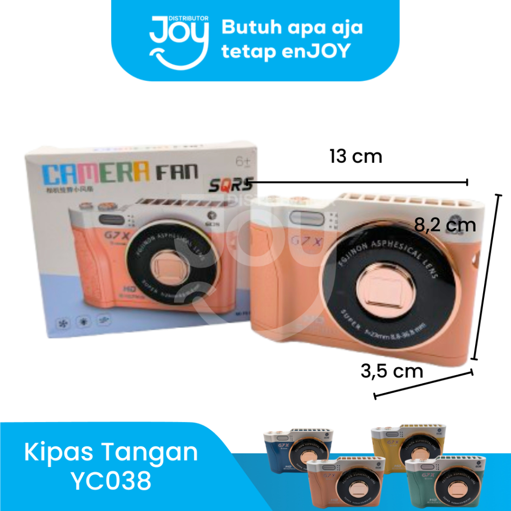 (JOY) CAMERA FAN KIPAS ANGIN BENTUK KAMERA PORTABLE MINI FAN YC038