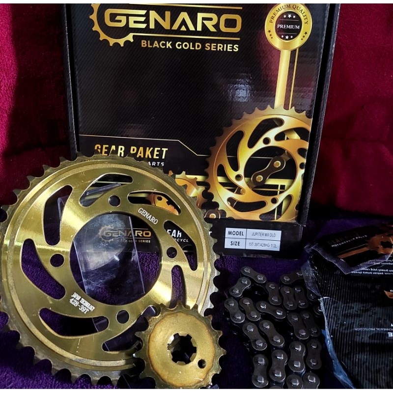Gear Set Gear Paket Jupiter Mx Lama Titanium Gold
