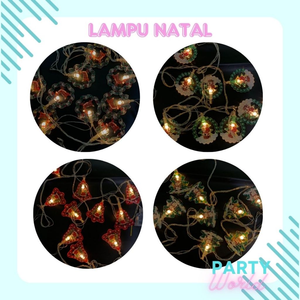 Lampu Led Natal 3 Meter Real Lampu Led Kawat Bentuk Santa Pohon Natal Hiasan Dekorasi Lampu Led Kawa