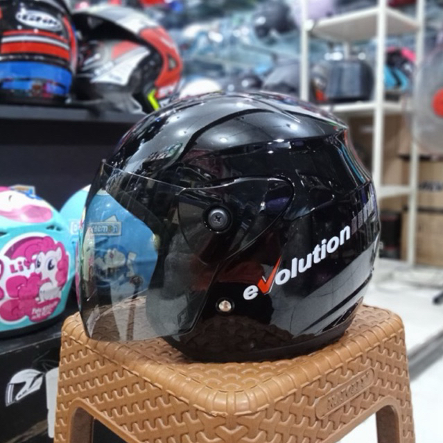 Helm RGV Evolution Hitam Kualitas Bagus
