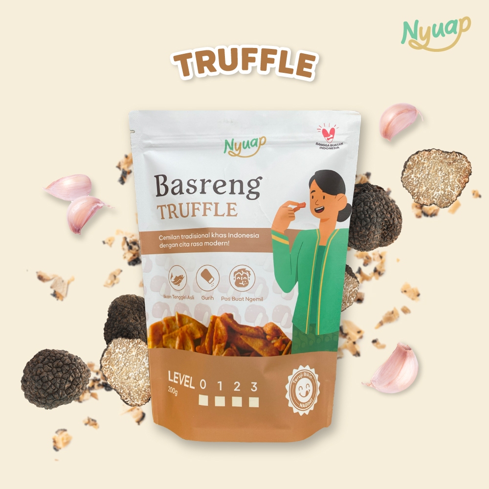 

Basreng Pedas Truffle 200 gram - 80 gram