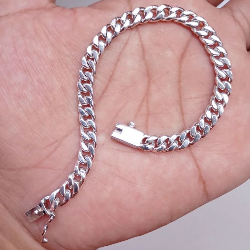 Gelang Rantai Perak Silver 925 Size Kantoran