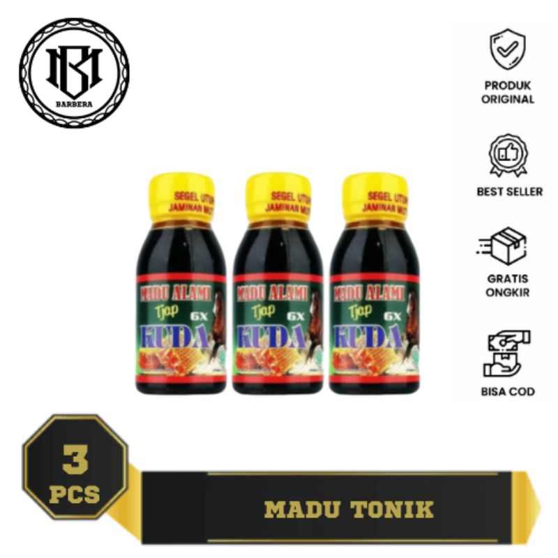 

Paket 3 Botol Madu Alami Madu Super Tonik Isi 60 Ml