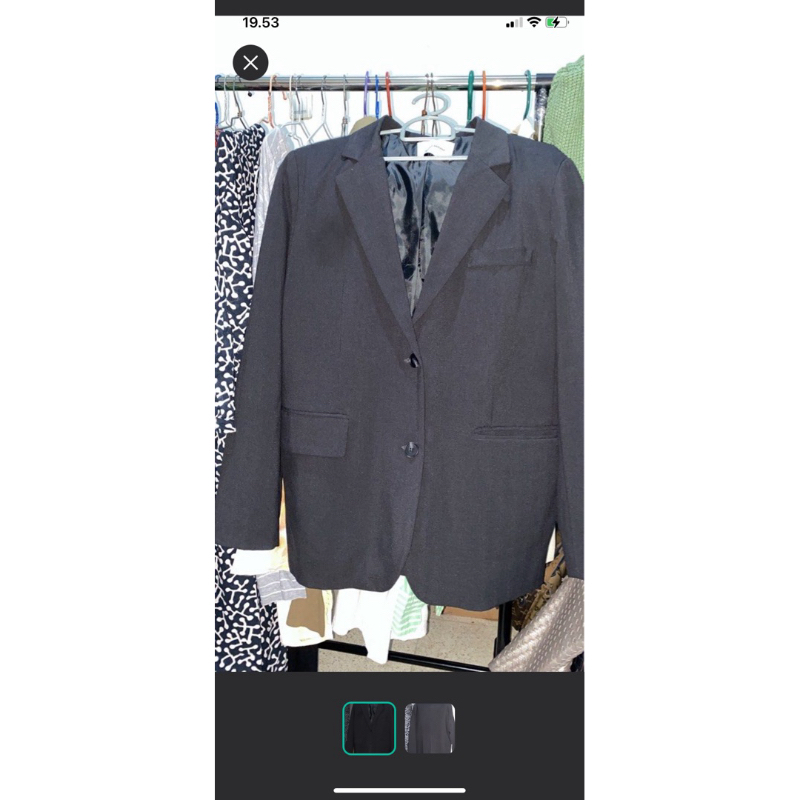 prelovef blazer hitam pekat