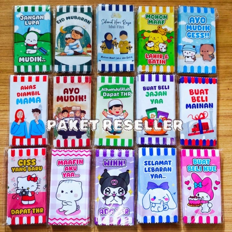 

[200 pcs] Paket Usaha Amplop Permen Viral - Amplop Lebaran