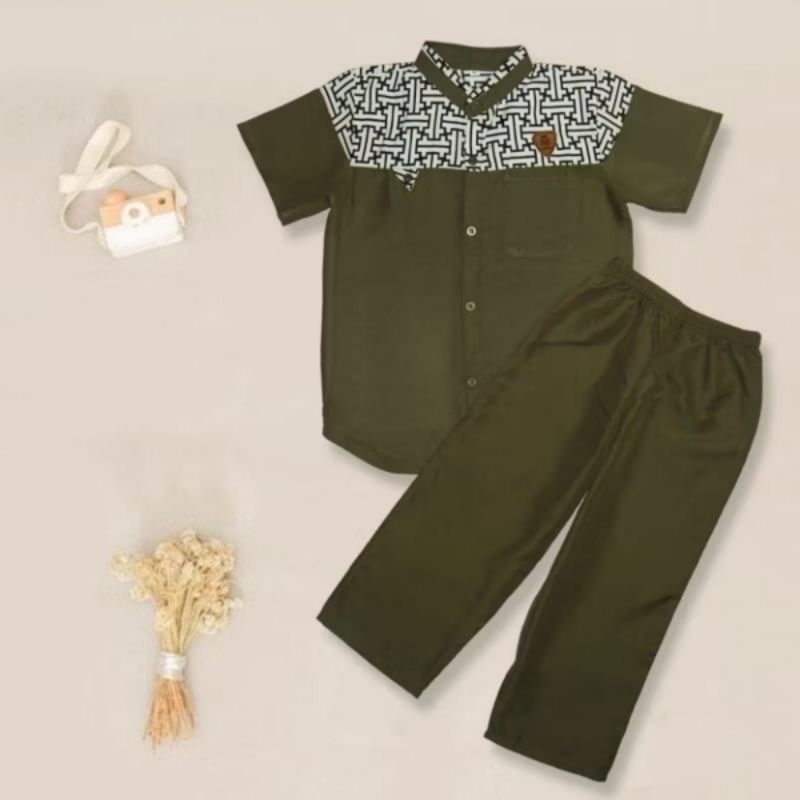 Baju Koko Anak laki laki Baju Anak setelan Koko Putih Anak Koko Anak Pakaian Anak laki laki Setelan 