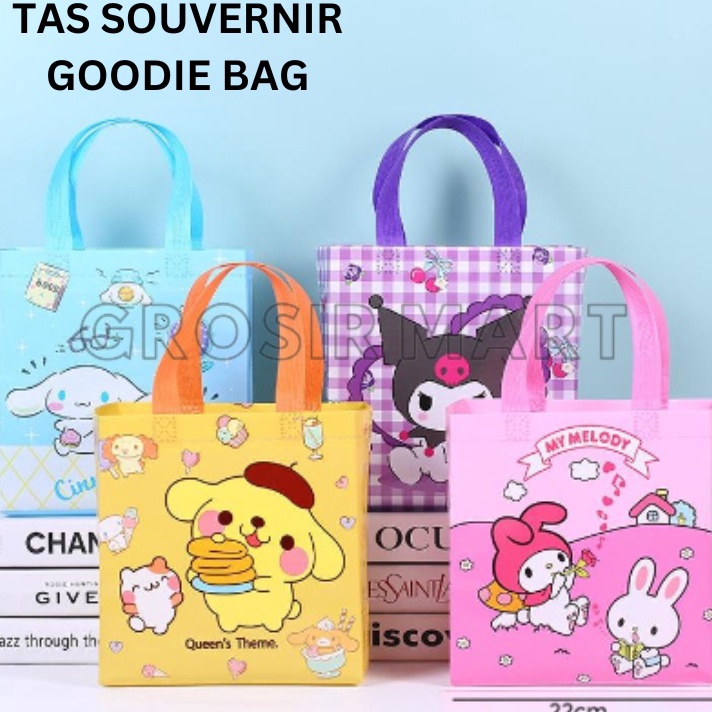 

PROMO AWAL TAHUN Tas Souvenir Ulang Tahun Anak Kado Ultah Snack Goodie Bag Karakter Tote Bag Tenteng Lucu Sanrio Melody Cinnamoroll Kuromi Pompompurin
