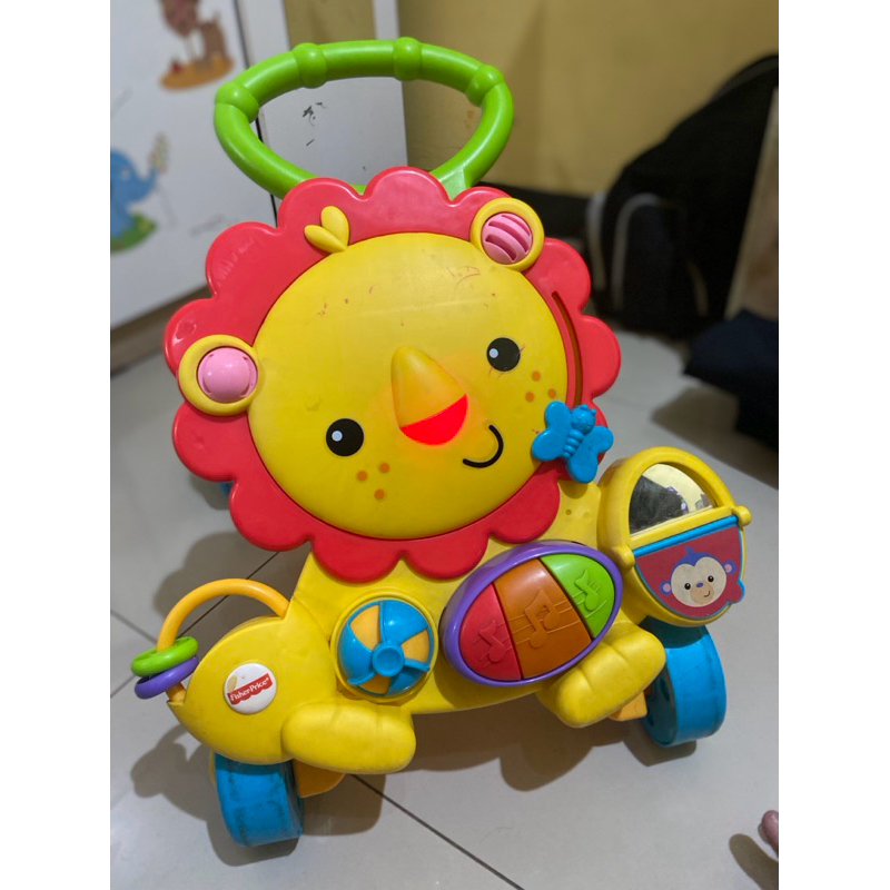 PRELOVED Push Baby Walker FISHER PRICE LION