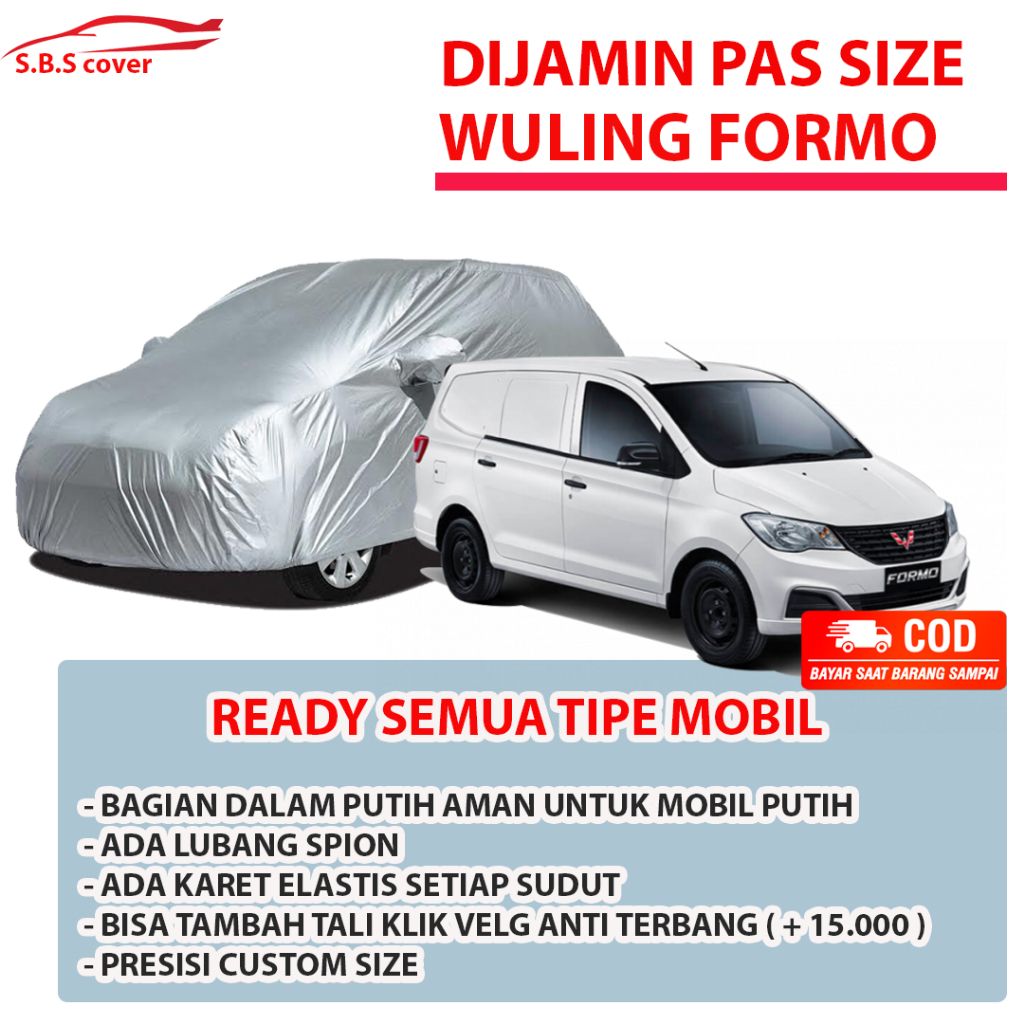 WULING FORMO Body Cover Mobil Wuling Formo Sarung Mobil FORMO S Mobil wuling formo wuling formo s wu