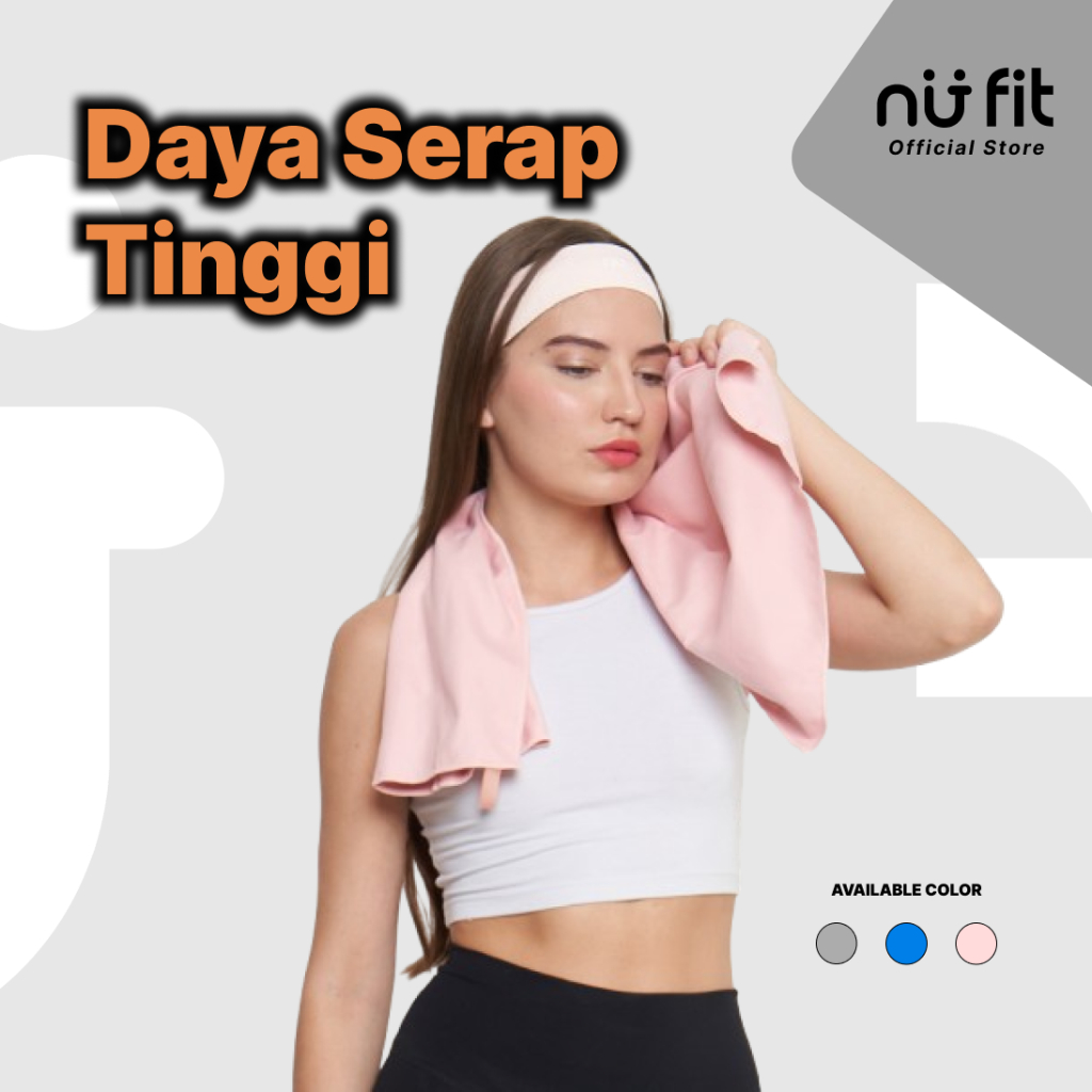 NU FIT - Handuk Olahraga - Handuk Muka -Handuk Lari - Handuk Gym - Handuk Microfiber Quick Dry Trave