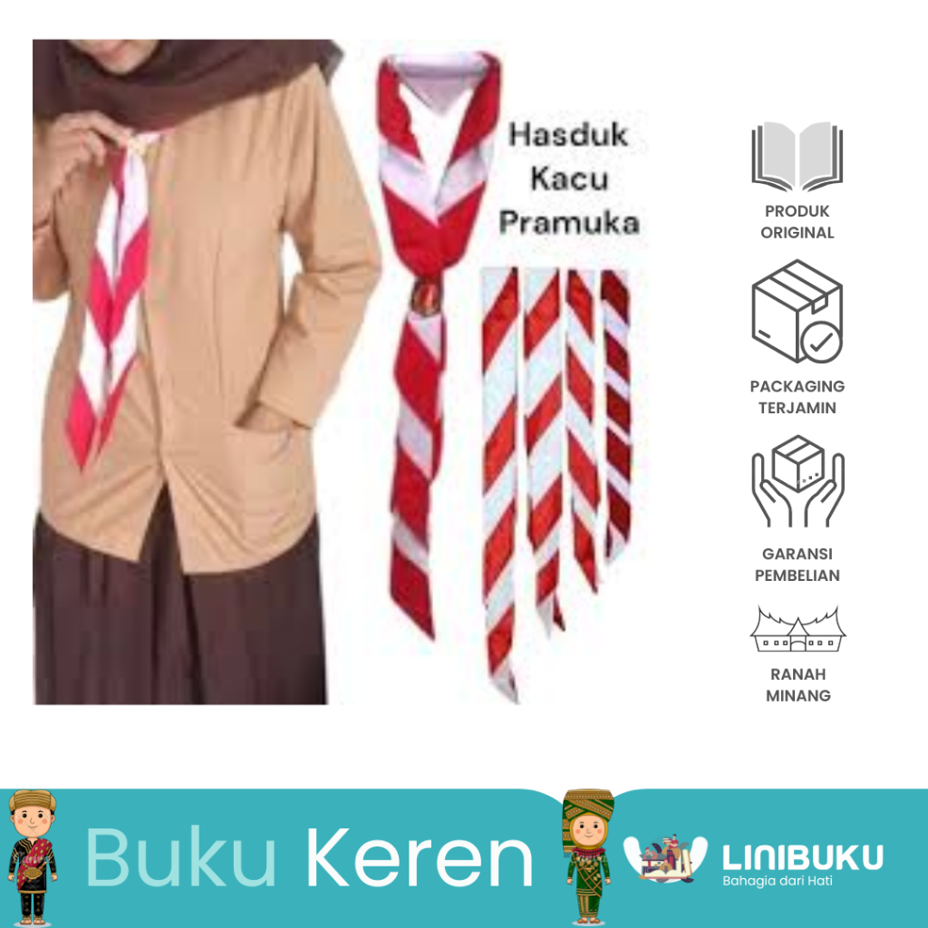 Perlengkapan Pramuka - Kacu Pramuka Merah putih Murah Siaga/Penggalang/Penegak/Pembina Panjang dan R