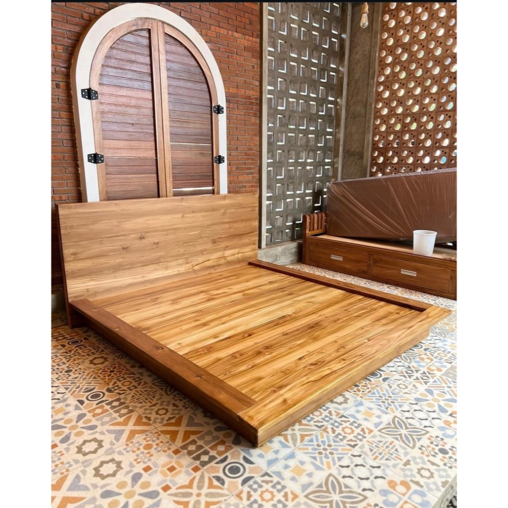 Dipan Minimalis Full Kayu Jati / Desain Furniture Divan Tempat Tidur Minimalis Kayu Jati Furniture M