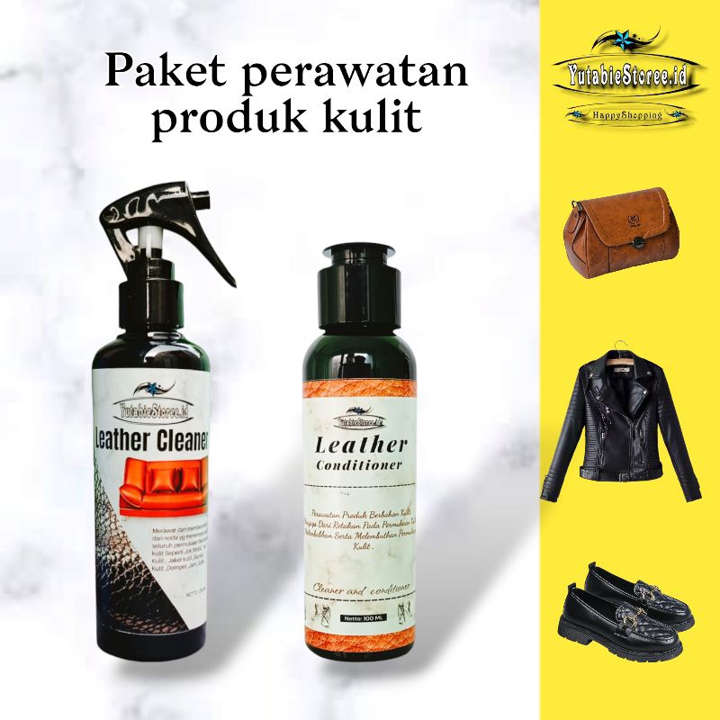 Paket Semir Sepatu Leather Conditioner/Semir Sepatu Kulit Coklat/Semir Sepatu Hitam