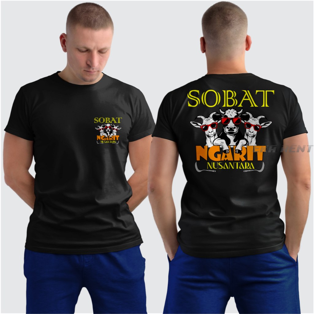 Kaos Sobat Ngarit Nusantara Lengan Pendek Combed 20S