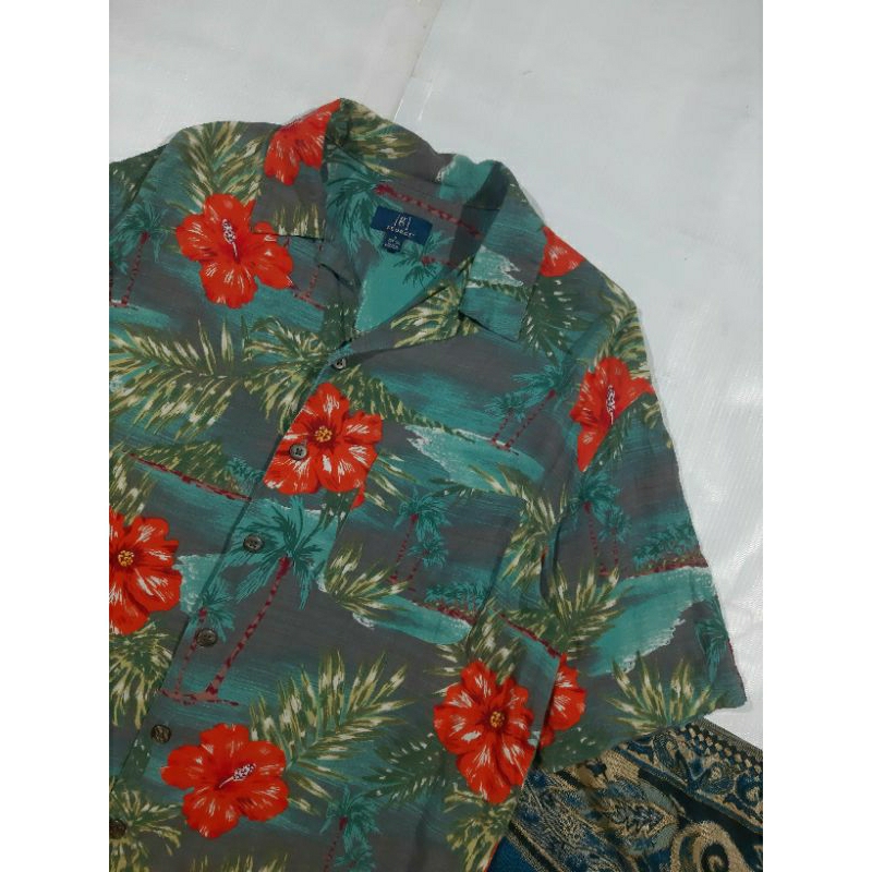 kemeja hawai second original