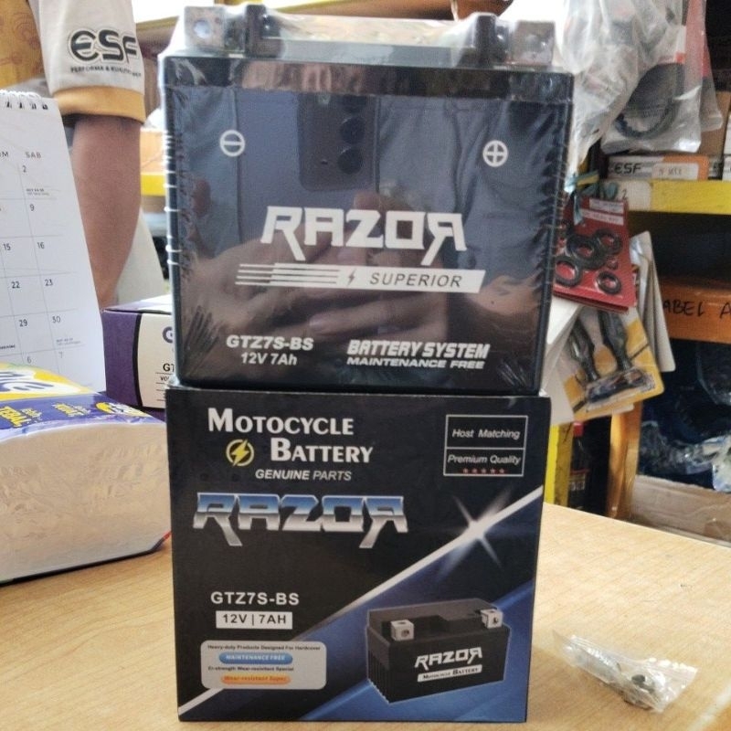 aki GTZ 7S GTZ 6V kering beat street satria fu scoopy fi freego n max new