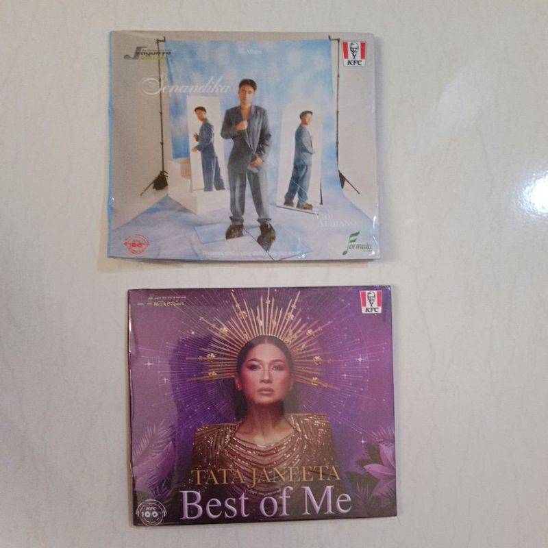 Kaset CD Album Vidi Aldiano (Senandika) & Tata Janeeta (Best of Me)