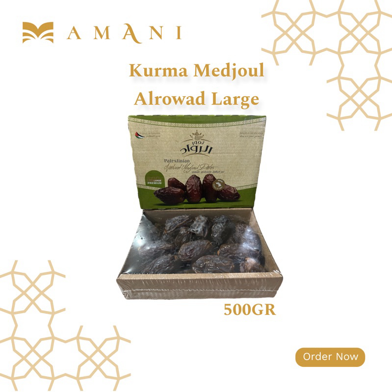 

Kurma Medjool Palestine Al-Rowad 500 gr