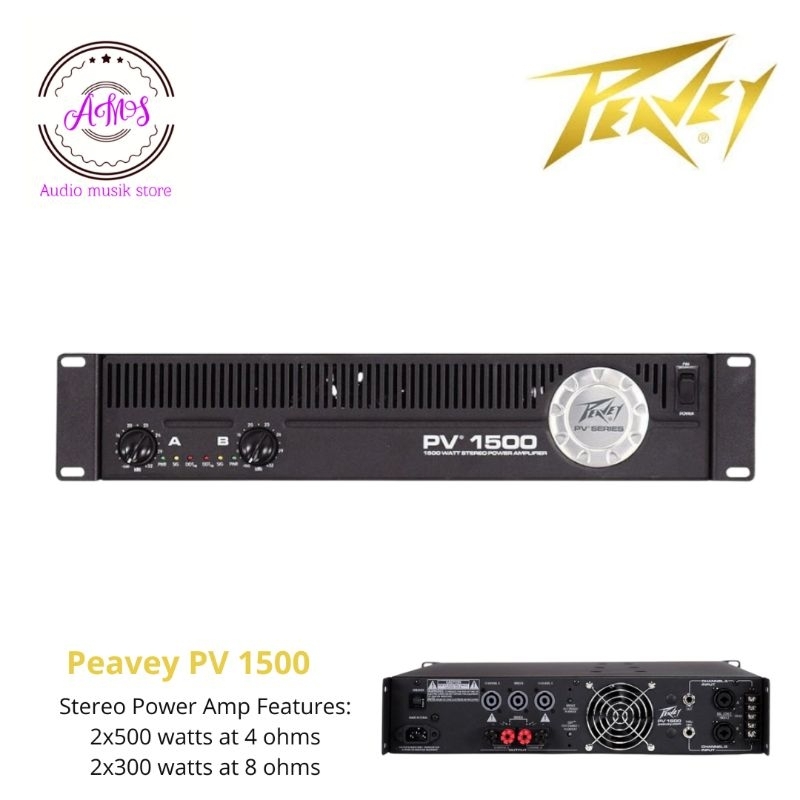 PEAVEY PV 1500/POWER AMPLIFIER PEAVEY PV1500
