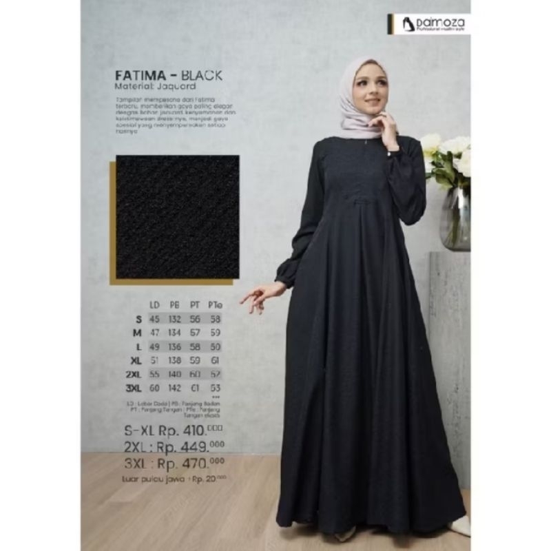 Gamis Fatima Black By Damoza