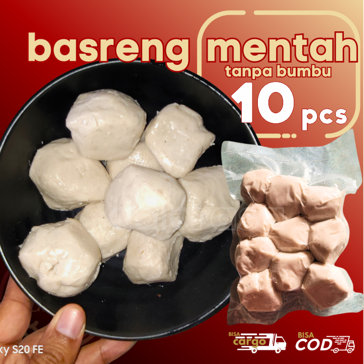 

BASRENG MENTAH 10pcs (sekitar 500gr) Kemasan Vacuum Kualitas Premium by GaiaRasa