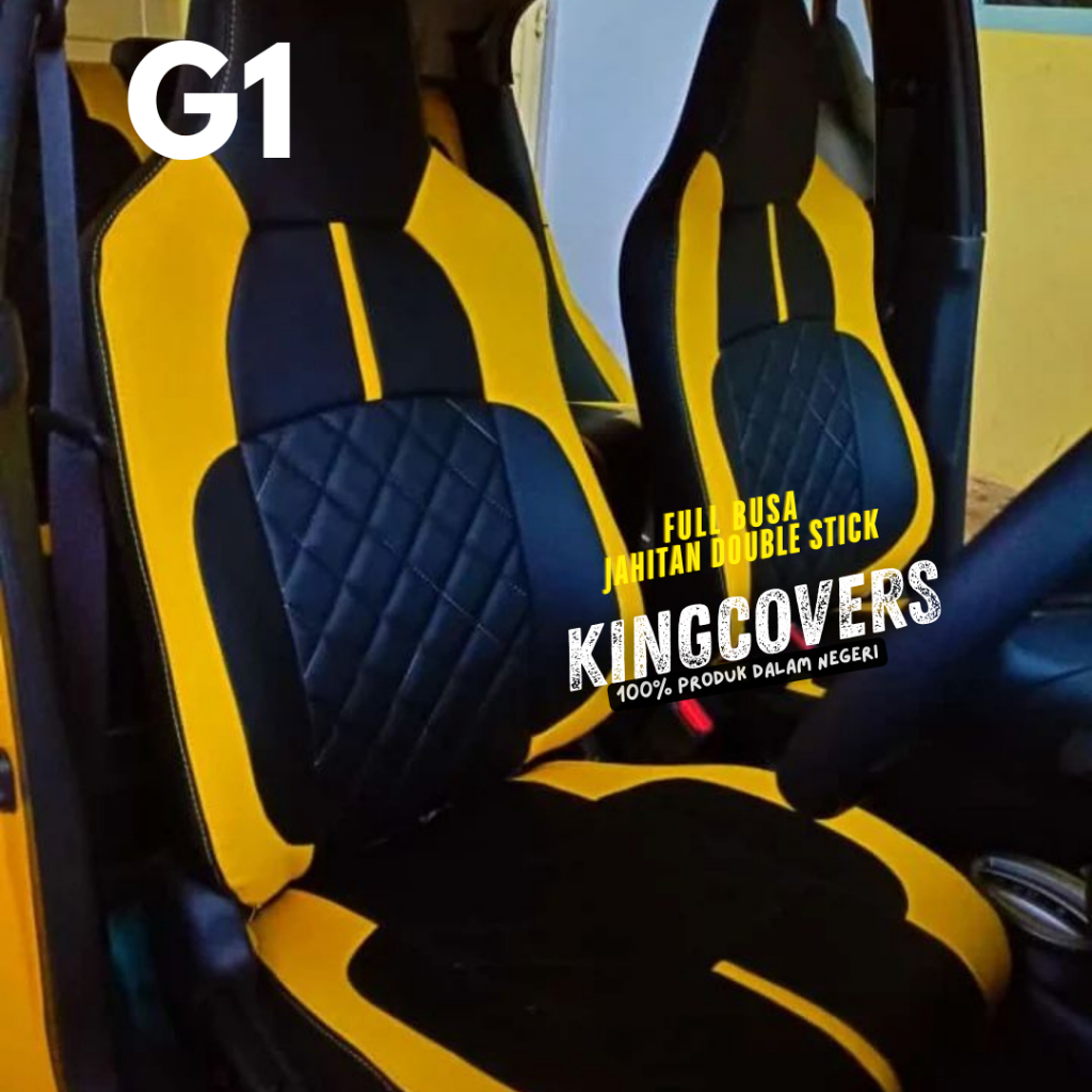 SARUNG JOK MOBIL HONDA JAZZ RS 2016 (KEATAS) 2 BARIS BAHAN ZEUS LEGENDARY PREMIUM HIGH QUALITY