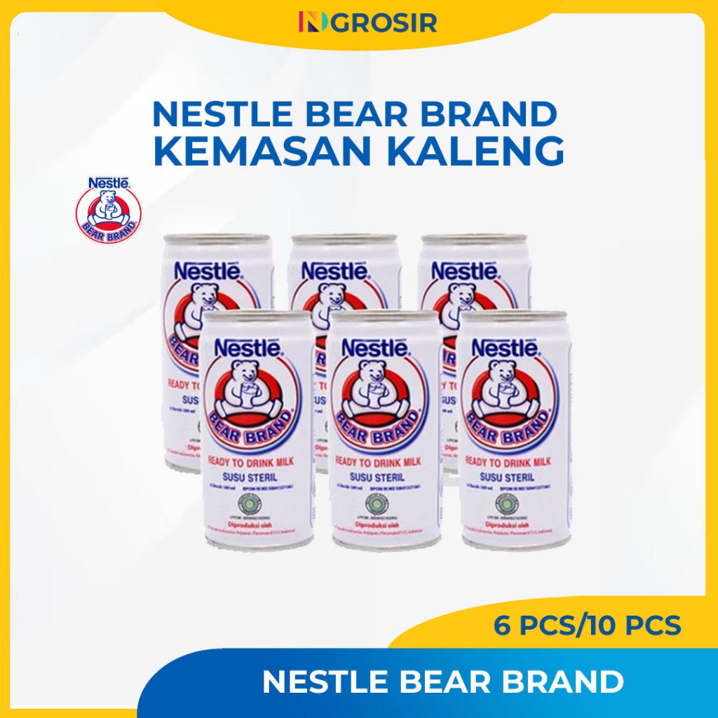 

Susu Bear Brand / Susu Steril Isi 6pcs & 10 Pcs