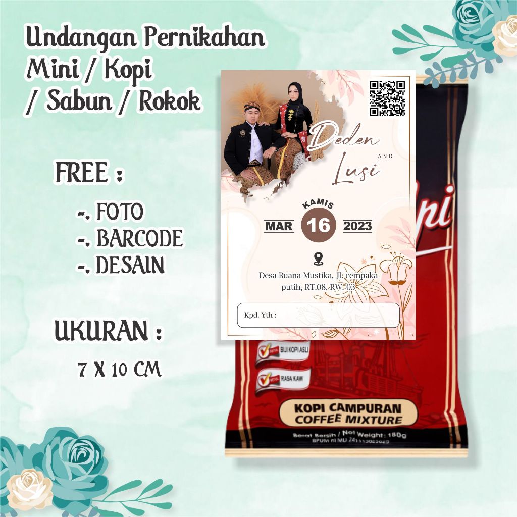 

undangan Mini / Undangan Kopi / undangan Besek/undangan Sabun, Maimbau Baralek, Preh Linto Baroe, Buwuhan, Tonjokan, Gantangan,