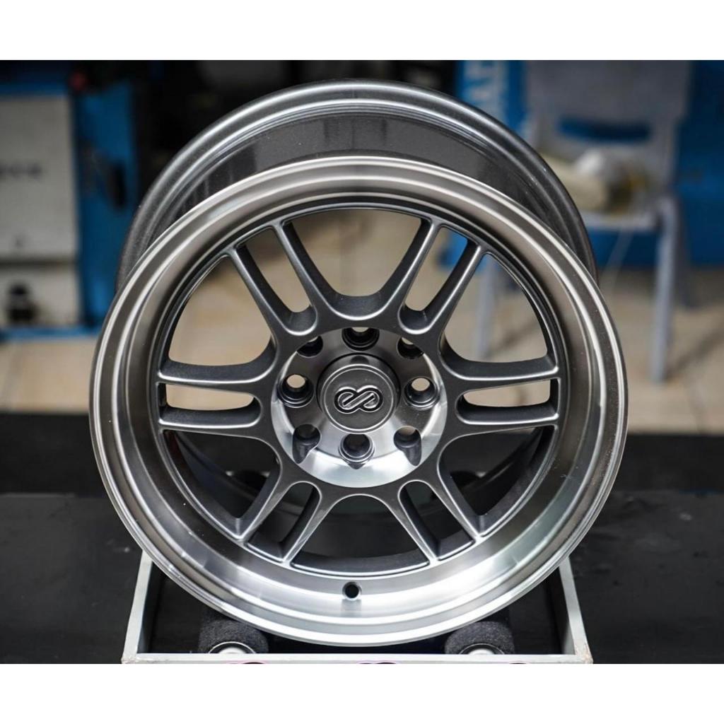 VELG ENKEI RPF1 R15" PCD 4x100/114 LEBAR 7 ET 38 WARNA EJ TITAN - VELG MOBIL TIE ROD WHEELS