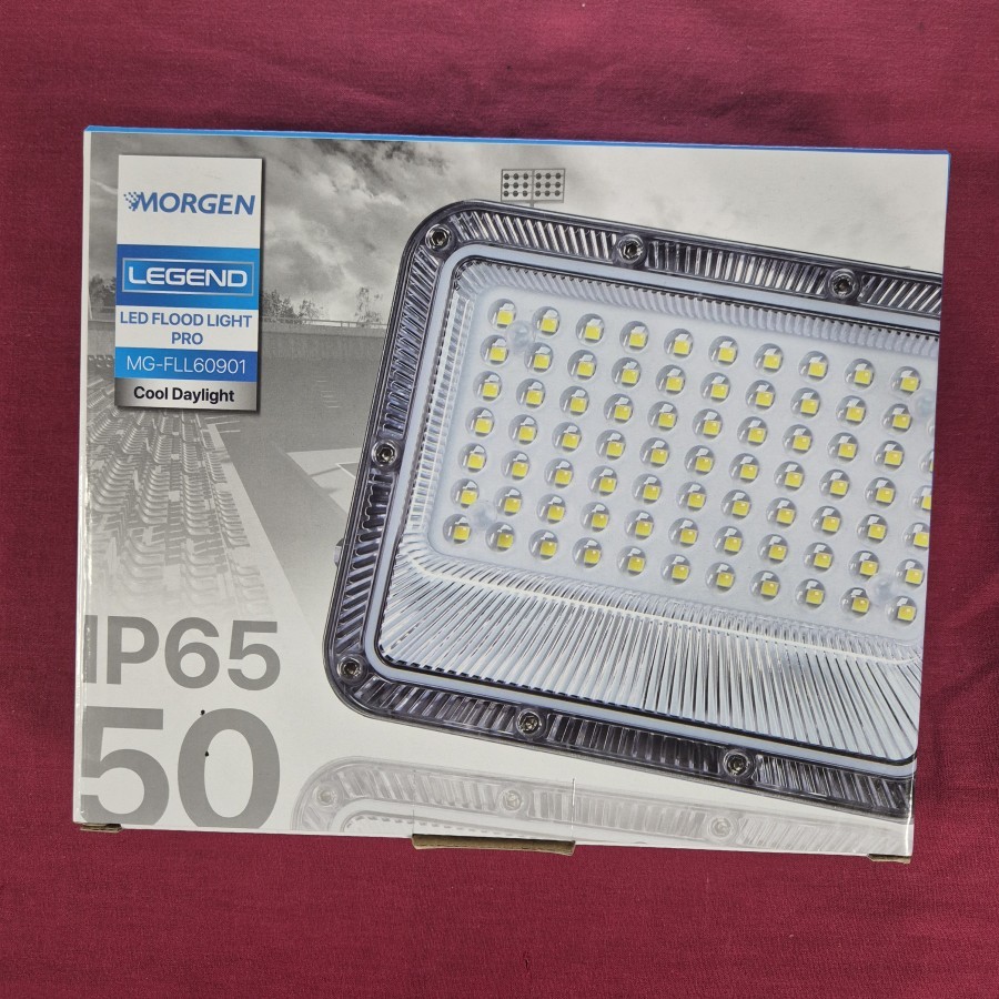 Lampu Tembak Kap Sorot LED 50W Watt IP65 Slim LED Flood Light PRO Legend Series Morgen