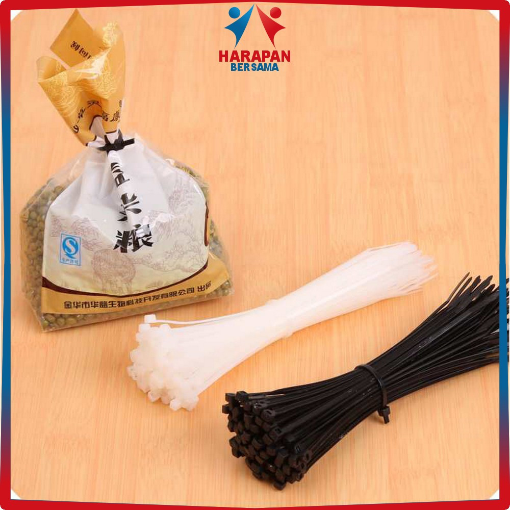 

Cable Tie Warna Hitam Putih Ukuran 10CM / 15CM / 20CM Serbaguna / Kabel Ties Ikat Tali Serut Multifungsi Harapan Bersama C1119