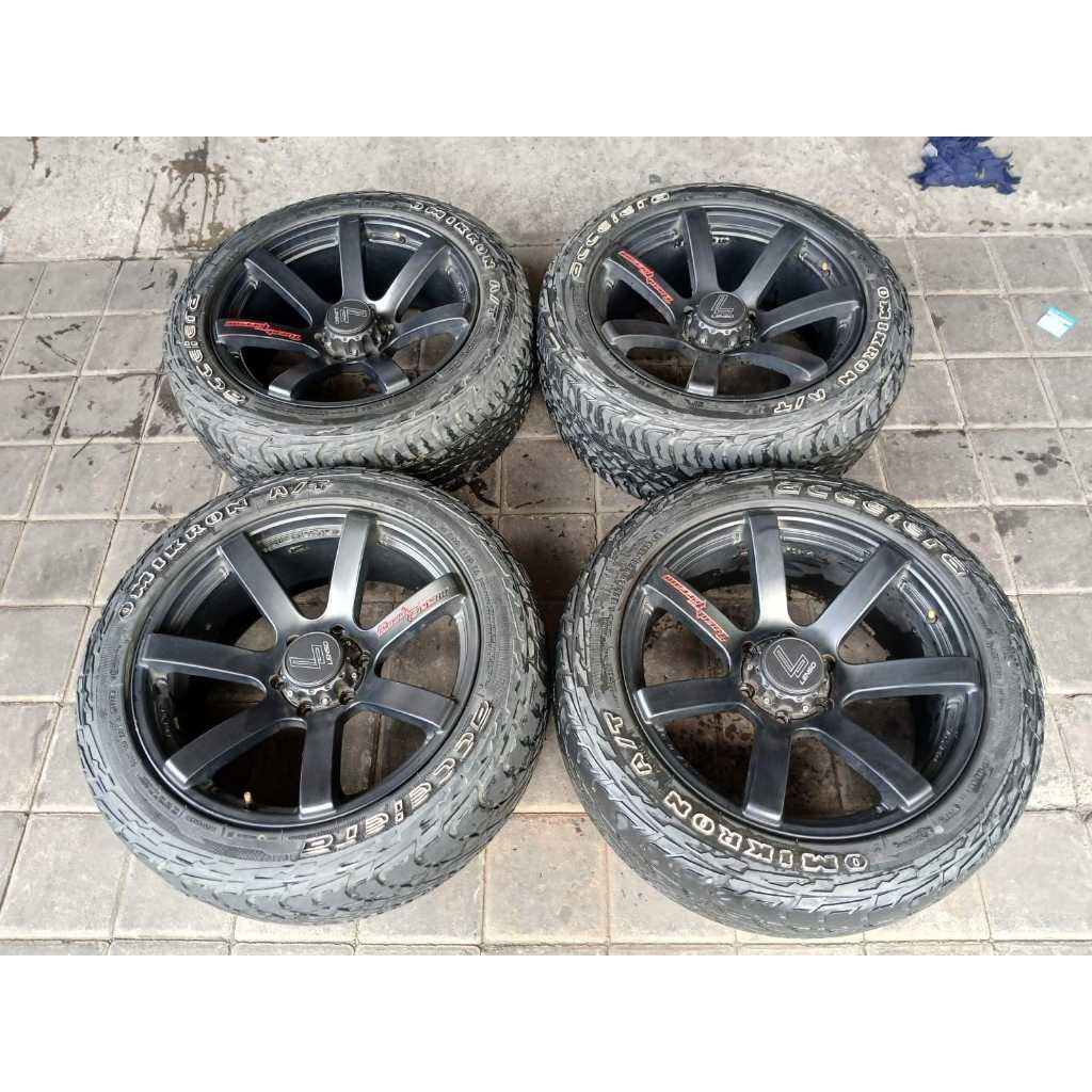 Velg Mobil Bekas Ring 20 Lubang Baut 6 LENSO R20X9 6X139,7 BAN 265 50 R20