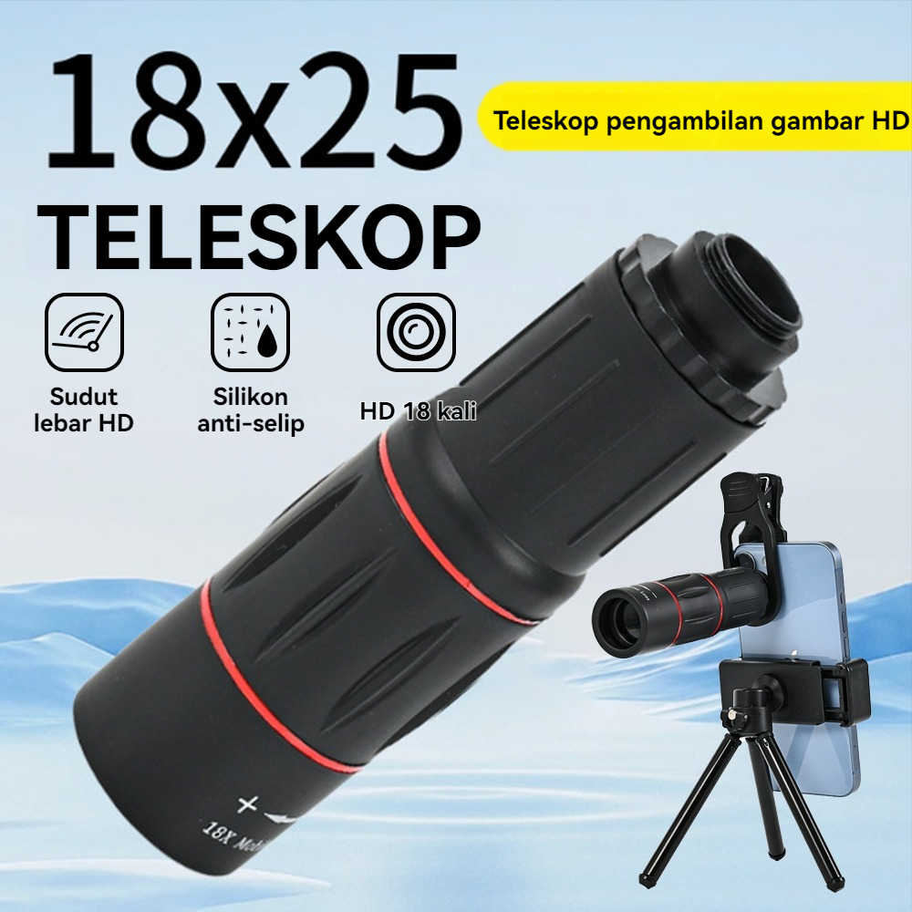 Lensa 18x25 Tele Zoom Lensa Hp Apexel Lensa Tripod Kamera Dengan Tele Zoom
