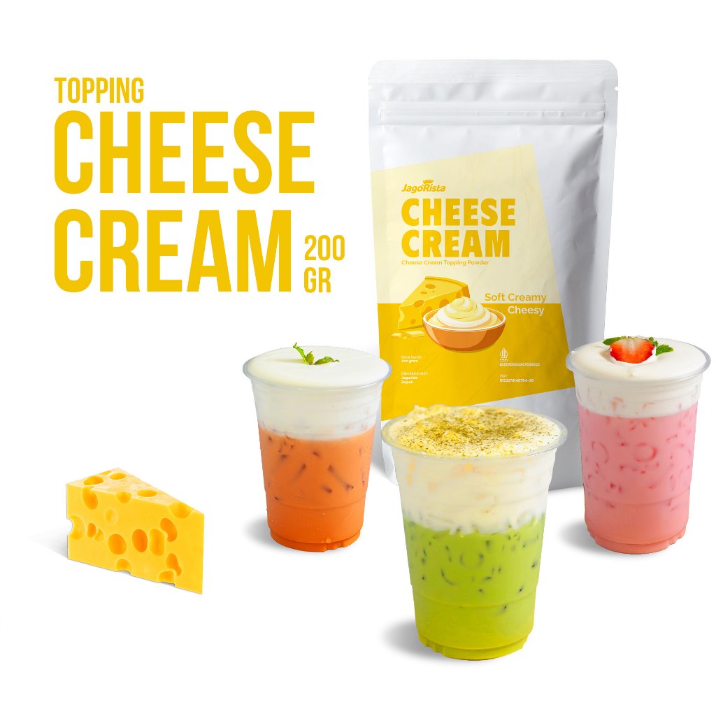 

Jagorista Cheese Cream Powder 200 gr Topping Minuman Kualitas Premium