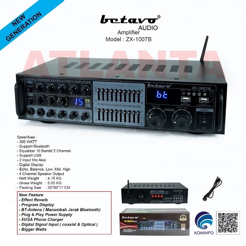 Power Karaoke Betavo ZX 1007B Original Betavo ZX 1007 B Garansi Resmi