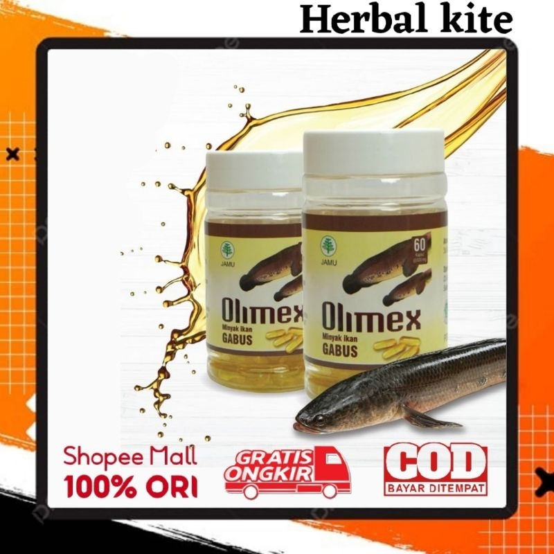 Olimex minyak ikan gabus kutuk obat luka secar luka diabet memperlancar asi