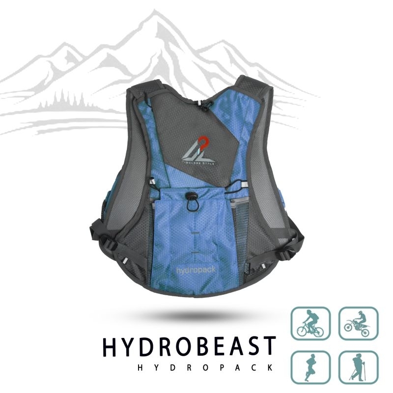 Tas Ransel Sepeda Hydropack Lari Hiking Motor Trail Biru