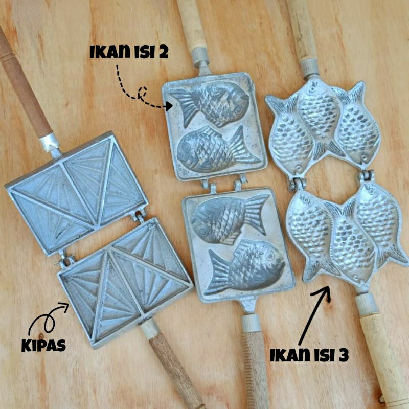 Cetakan Kue Jepit Waffle Kue Viral/Waffle Ikan Kue Bungeoppang/Bungopang Waffle Korea