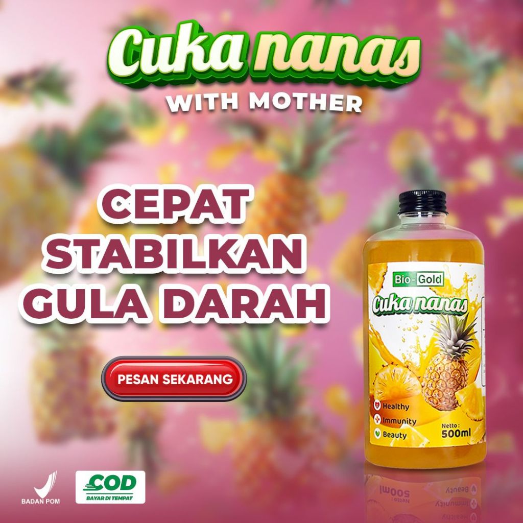 

BIO GOLD Cuka Nanas Asli 100% Untuk Gula Darah Diabetes 500ML