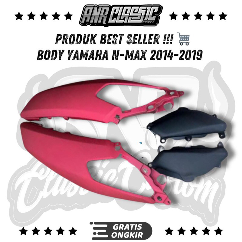 BODY BODY HALUS VARIAN NMAX OLD merah doff 2015-2019 YAMAHA