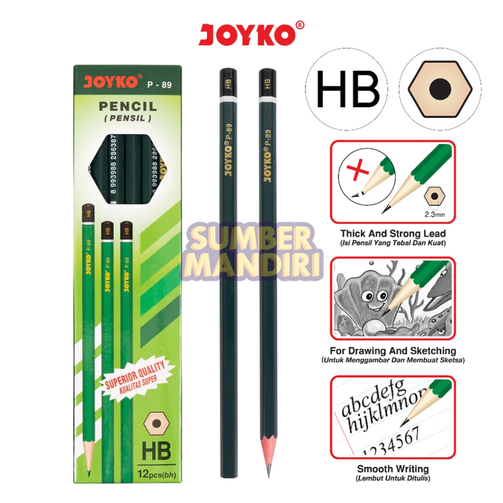 

Pencil Pensil JOYKO P-89 HB [12 PCS]