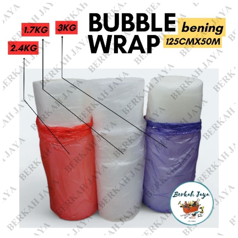 

BUBBLE WRAP JUMBO Putih 125x50| Bubblewrap | Plastik Buble | Plastik Gelembung Varian Super Premium / Premium / Sedang | 1,7kg 2,4kg 3kg / Plastik Packing