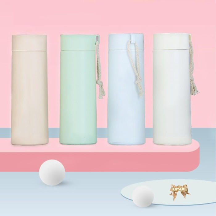 Botol Minum Kaca Kaktus Polos 400ml Tumbler beling cover plastik tali